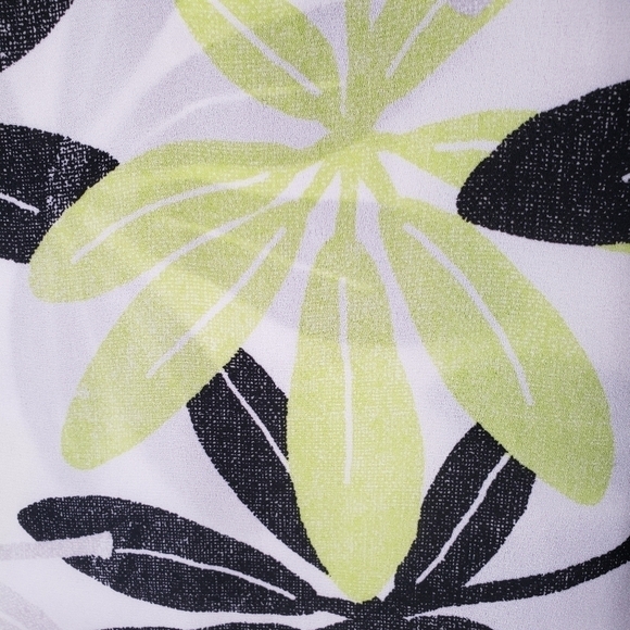 Alfani Yellow and Black Floral Blouse Sz PM - Picture 7 of 9